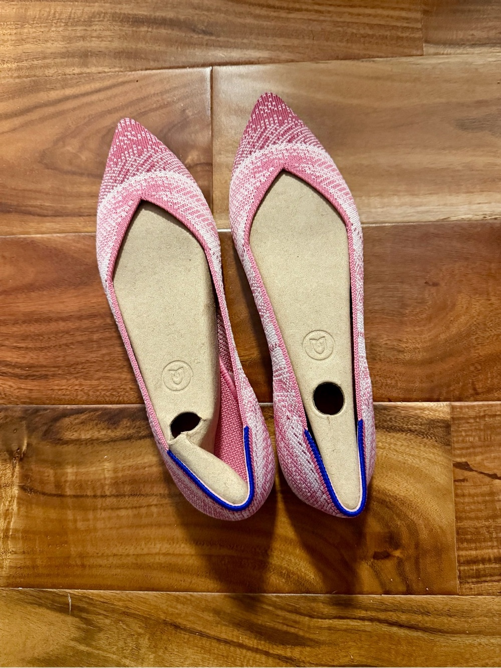 Women's RARE Limited Edition Pink Pointed Knit Flats